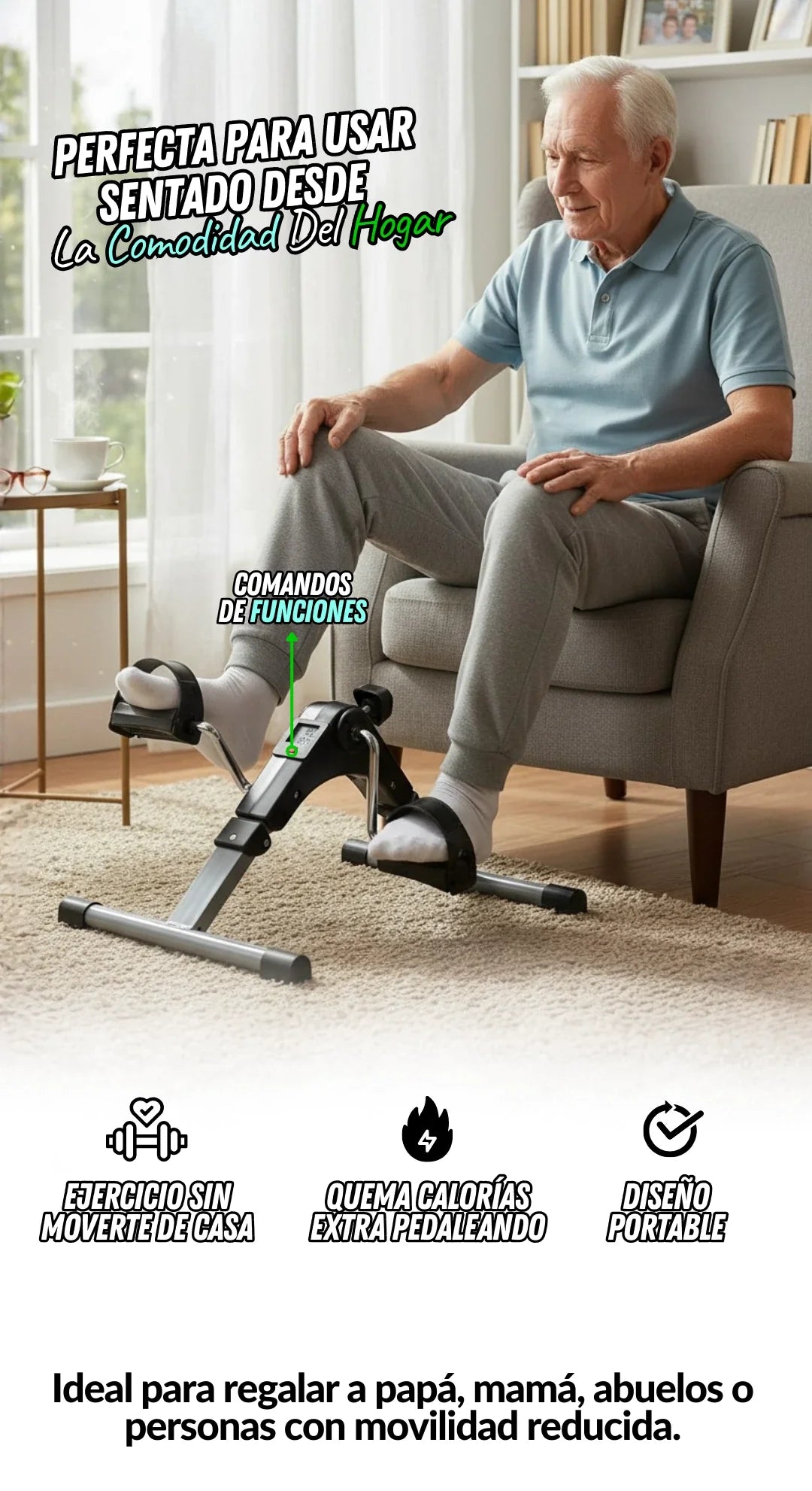 Mini Bicicleta Estática Plegable